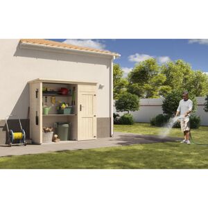 Gartenschrank 'Bruna' naturbelassen 135 x 206 x 92 cm