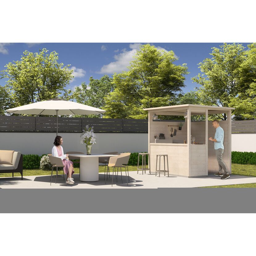 Gartenbar aus Holz