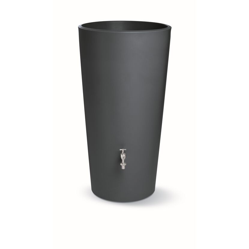 Regenspeicher bepflanzbar 'Rainbowl Flower' grau 150 l