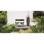 Regentonne 'Rainbowl Flower' grau 150 l bepflanzbar