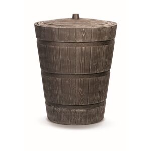 Regentonne 'Rustico' braun Ø 275 l mit Deckel