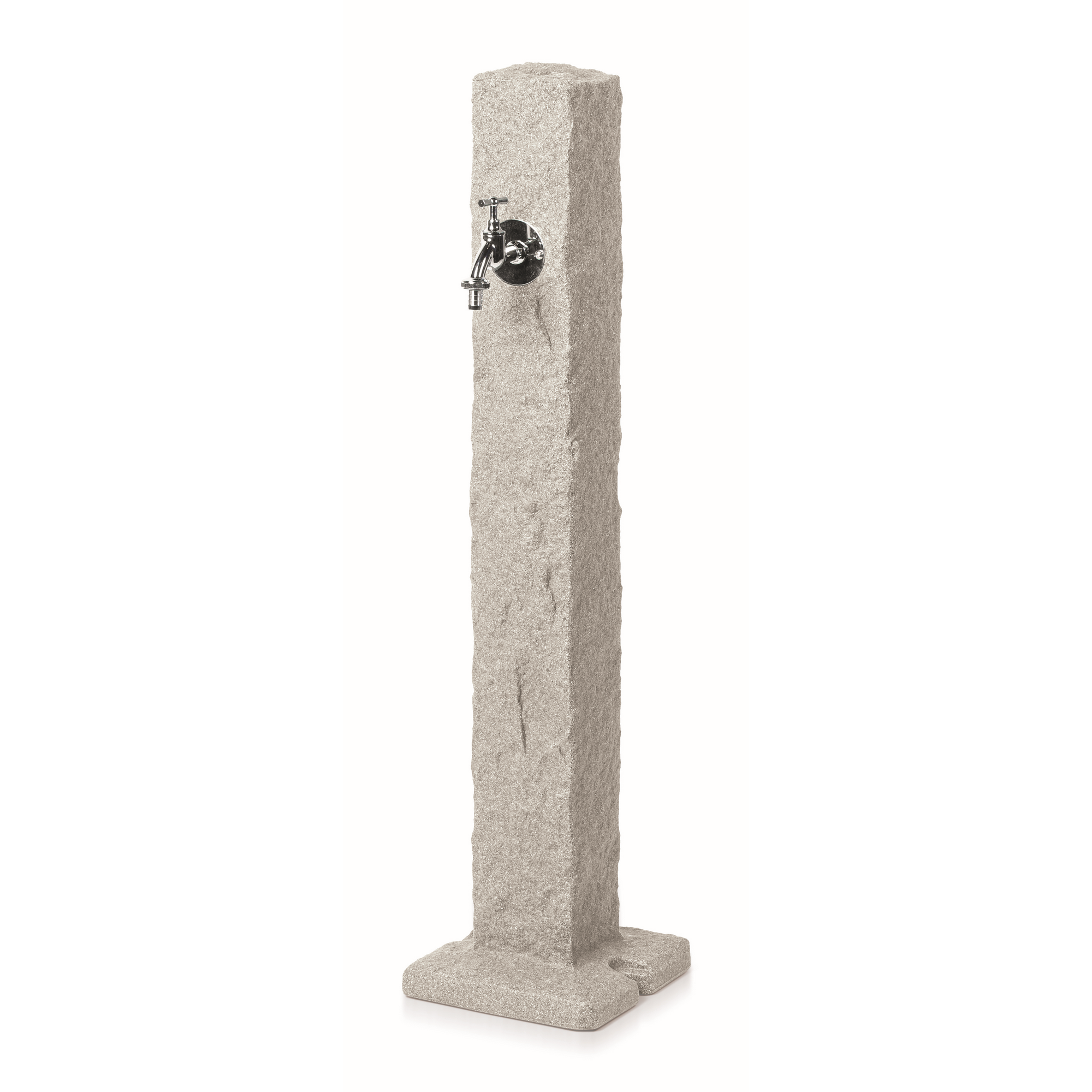 Wasserzapfsäule 'Natura' hellgrau 98 cm