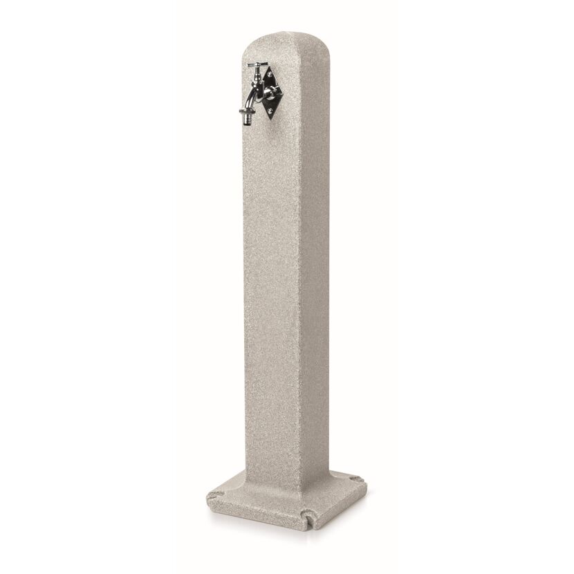Wasserzapfsäule 'Poller' hellgrau 90 cm