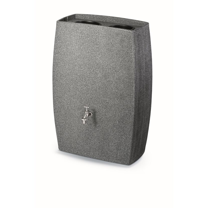 Regenspeicher bepflanzbar 'Boxy' granitgrau 270 l