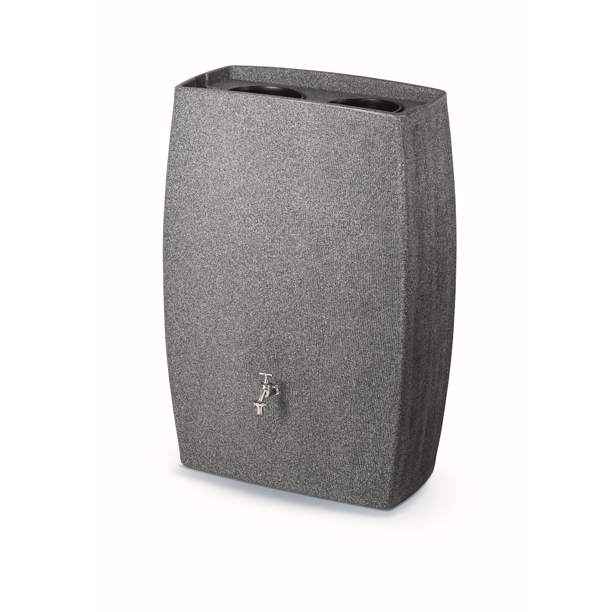 Regentonne 'Boxy' granitgrau 720 l bepflanzbar
