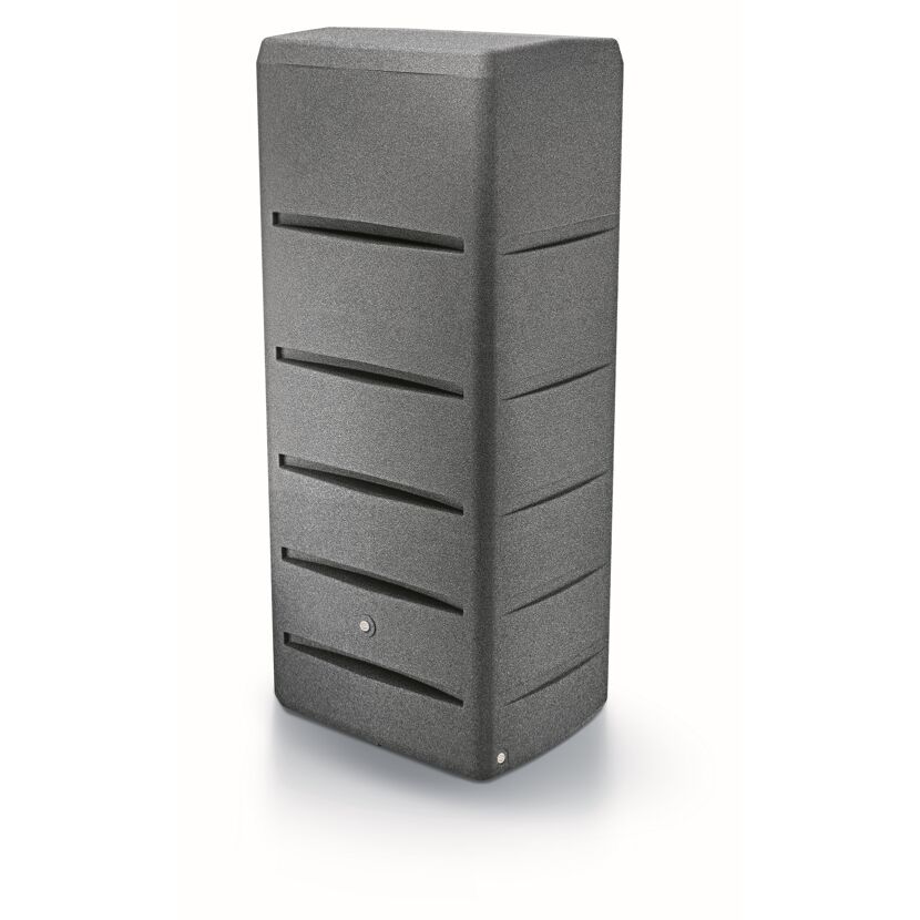 Regentonne 'Tower' granitgrau 260 l