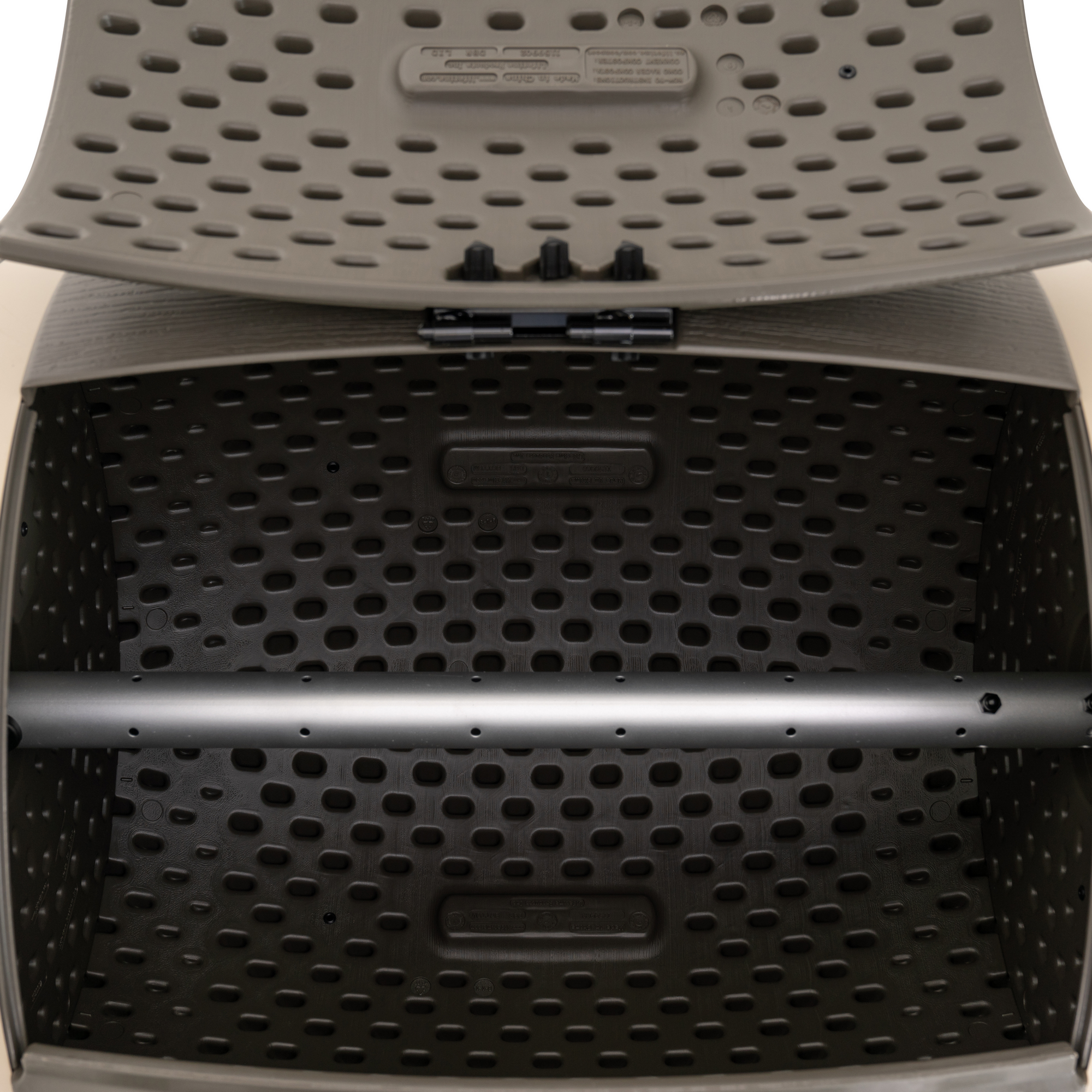 Doppelkomposter 'Doppelfass' schwarz 160 x 110 x 79 cm 380 l