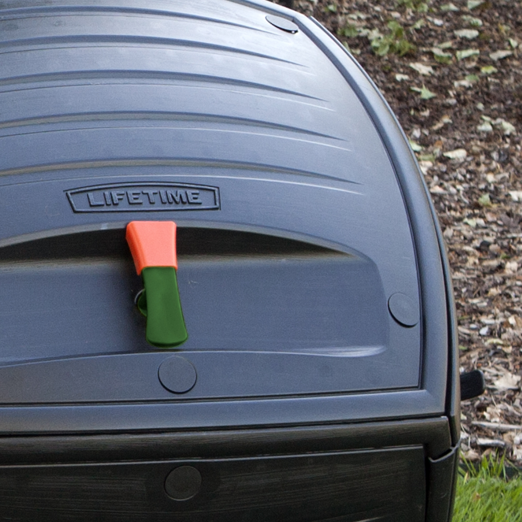 Doppelkomposter 'Kompost-Zwilling' schwarz 143,5 x 110,4 x 79,4 cm 380 l