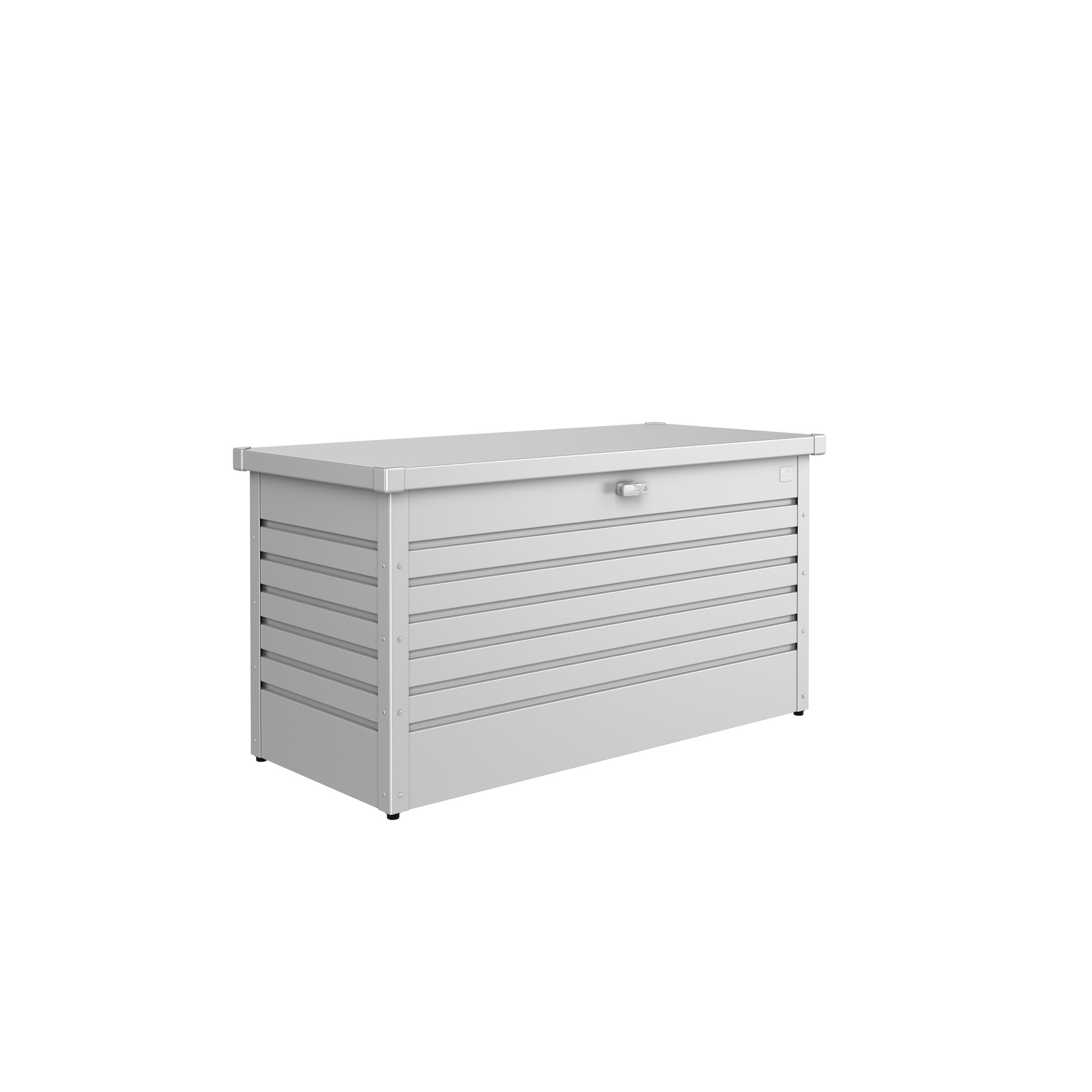 Aufbewahrungsbox 'FreizeitBox 130' silber metallic 134 x 62 x 71 cm