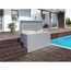 Gartenbox 'FreizeitBox 130' Stahl silbern 134 x 71 x 62 cm