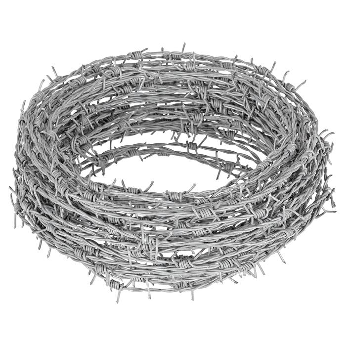 Stacheldraht Silber Verzinkt 25 M
