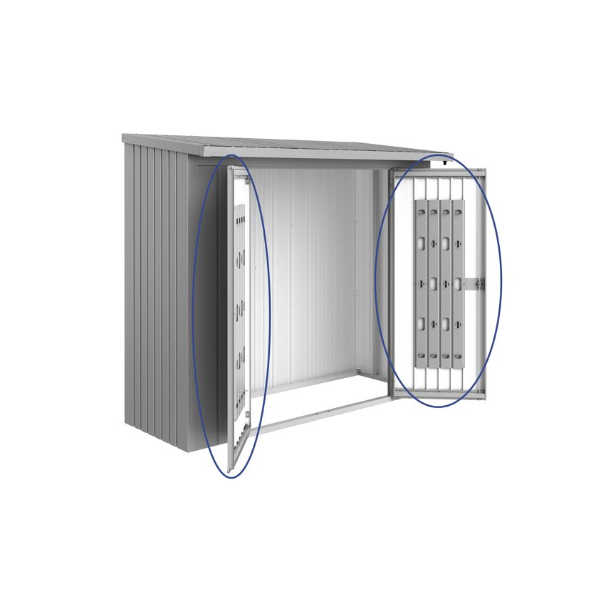 Türpaket 'WoodStock 230' silber metallic