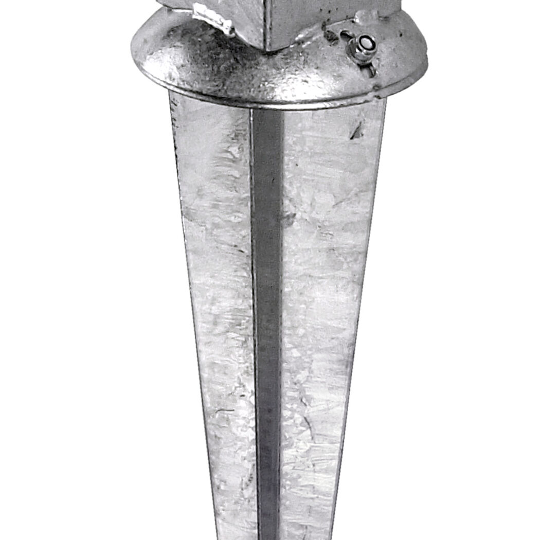 Einschlagbodenhülse 71 x 71 x 150 x 900 mm