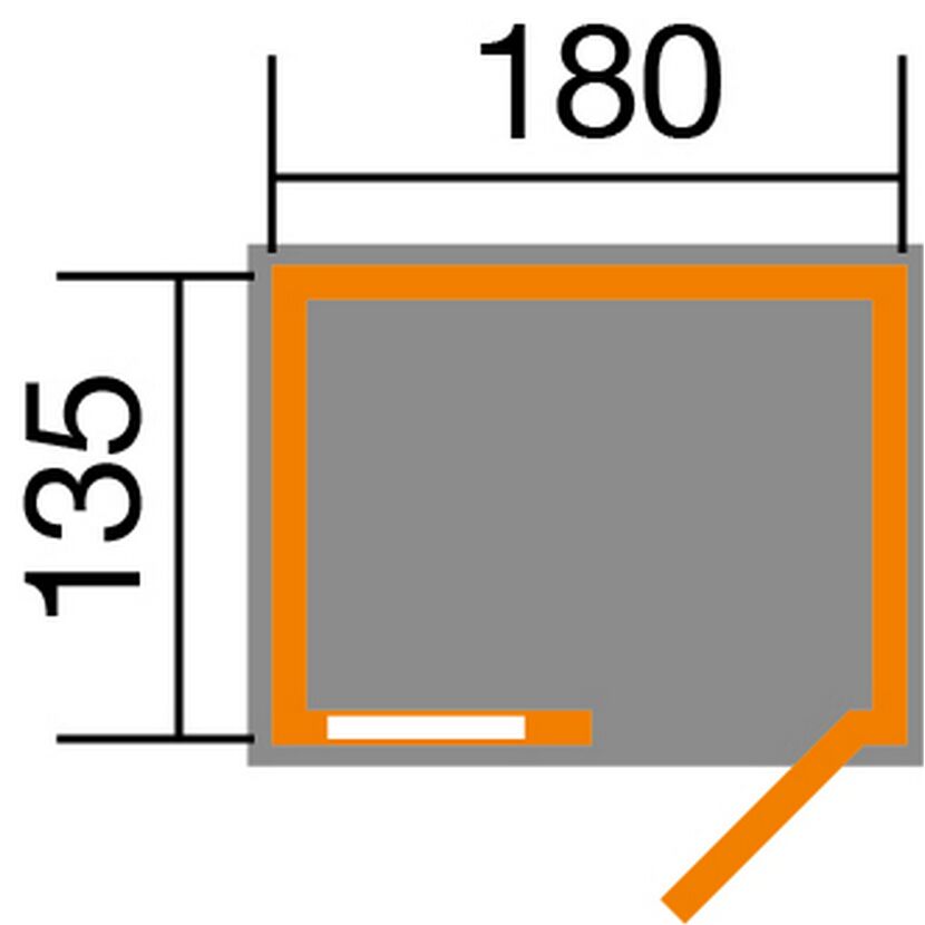 Gerätehaus 180 x 135 cm