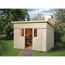Gartenhaus Massivholz naturbelassen 295 x 299 cm