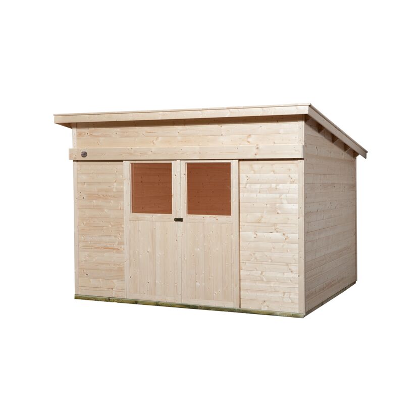 Gartenhaus aus Holz mit Doppeltür
