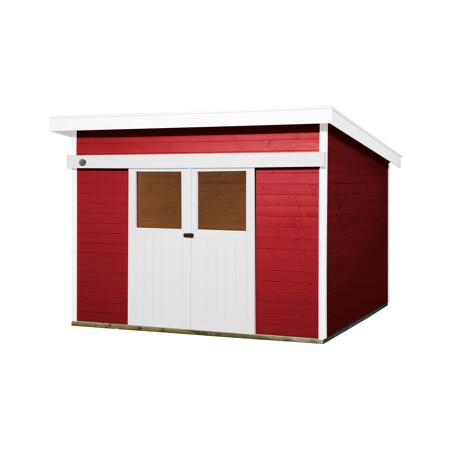 3. Bild von Gartenhaus Massivholz schwedenrot 295 x 299 cm