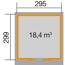 Gartenhaus mit 18,4 m³