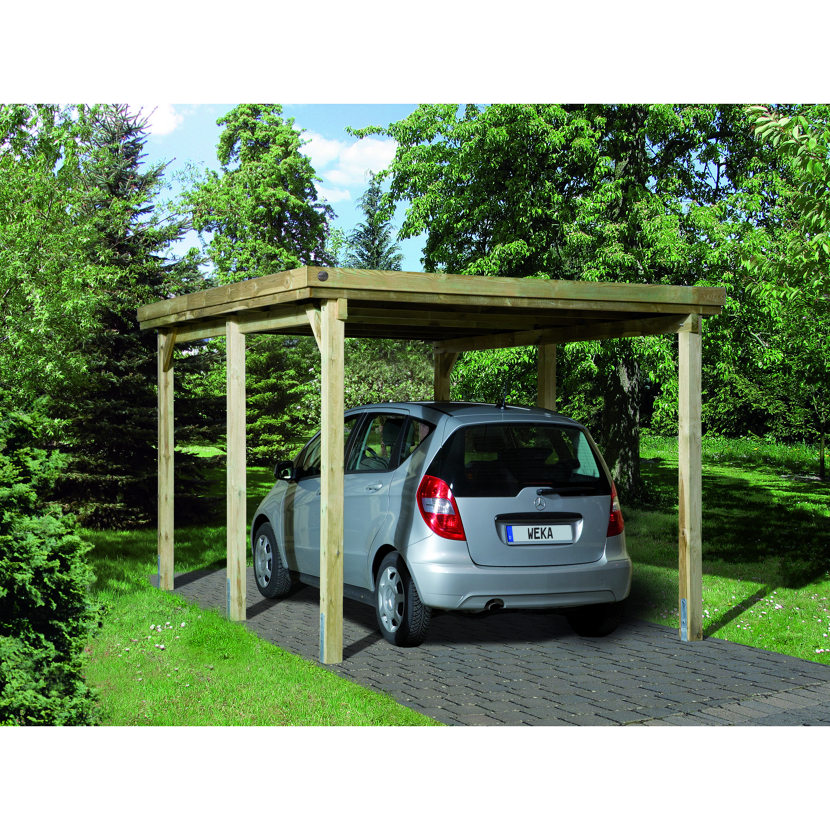 Auto unter Carport