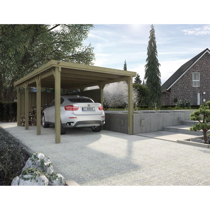 Auto unter einem WEKA Carport