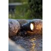 Schwarzer LED-Strahler Lunaqua Classic leuchtet warmes Licht