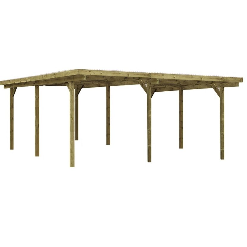 Doppelcarport 595 x 495 cm