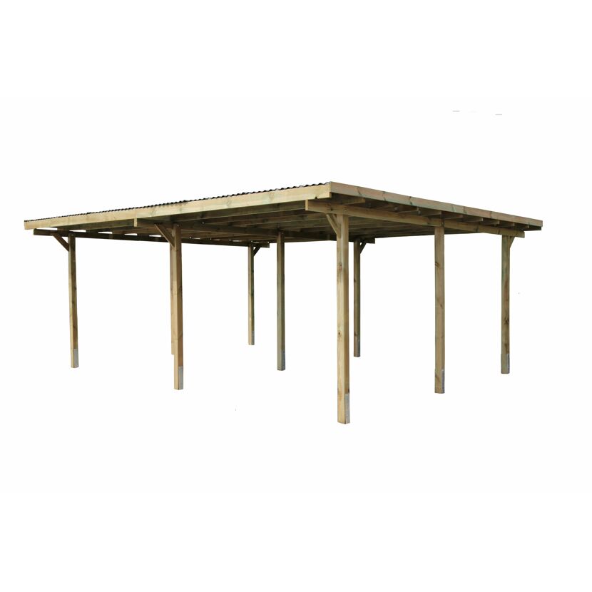 Doppelcarport 595 x 495 cm
