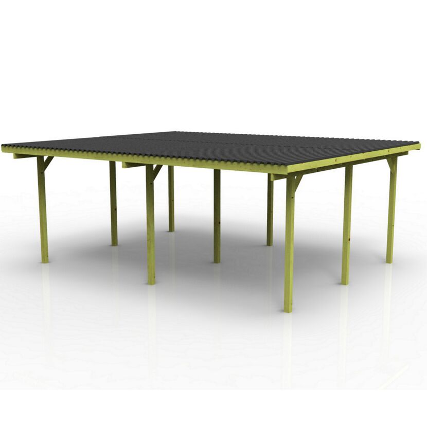 Doppelcarport 595 x 495 cm