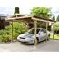 Auto unter einem Carport