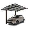 Einzelcarport 'Portoforte Typ 60 MR' mattbraun 270 x 495 x 298 cm