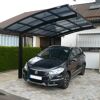 Einzelcarport 'Portoforte Typ 60 MR' mattbraun 270 x 495 x 298 cm