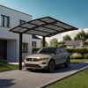 Einzelcarport 'Portoforte Typ 80 MR' mattbraun 270 x 495 x 298 cm