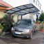 Einzelcarport 'Portoforte Typ 80 MR' mattbraun 270 x 495 x 298 cm