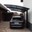 Einzelcarport 'Portoforte Typ 80 MR' mattbraun 270 x 495 x 298 cm