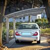 Einzelcarport 'Portoforte Typ 80 SC' edelstahlfarben 270 x 495 x 298 cm