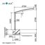 Einzelcarport 'Portoforte Typ 80 SC' edelstahlfarben 270 x 495 x 298 cm