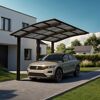 Einzelcarport 'Portoforte Typ 110 MR' mattbraun 270 x 495 x 298 cm
