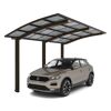 Einzelcarport 'Portoforte Typ 110 MR' mattbraun 270 x 495 x 298 cm