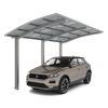 Carport 'Portoforte 110 SC' edelstahlfarben 270 x 495 x 298 cm