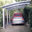 Carport 'Portoforte 110 SC' edelstahlfarben 270 x 495 x 298 cm