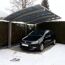 Carport 'Portoforte 110 SC' edelstahlfarben 270 x 495 x 298 cm