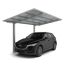 Einzelcarport 'Linea Typ 60 SC' edelstahlfarben 273 x 495 x 294 cm