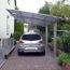 Einzelcarport 'Linea Typ 60 SC' edelstahlfarben 273 x 495 x 294 cm