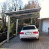 Einzelcarport 'Linea Typ 60 SC' edelstahlfarben 273 x 495 x 294 cm