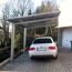 Einzelcarport 'Linea Typ 60 SC' edelstahlfarben 273 x 495 x 294 cm