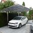 Einzelcarport 'Linea Typ 80 SC' edelstahlfarben 273 x 495 x 294 cm