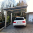 Einzelcarport 'Linea Typ 80 SC' edelstahlfarben 273 x 495 x 294 cm