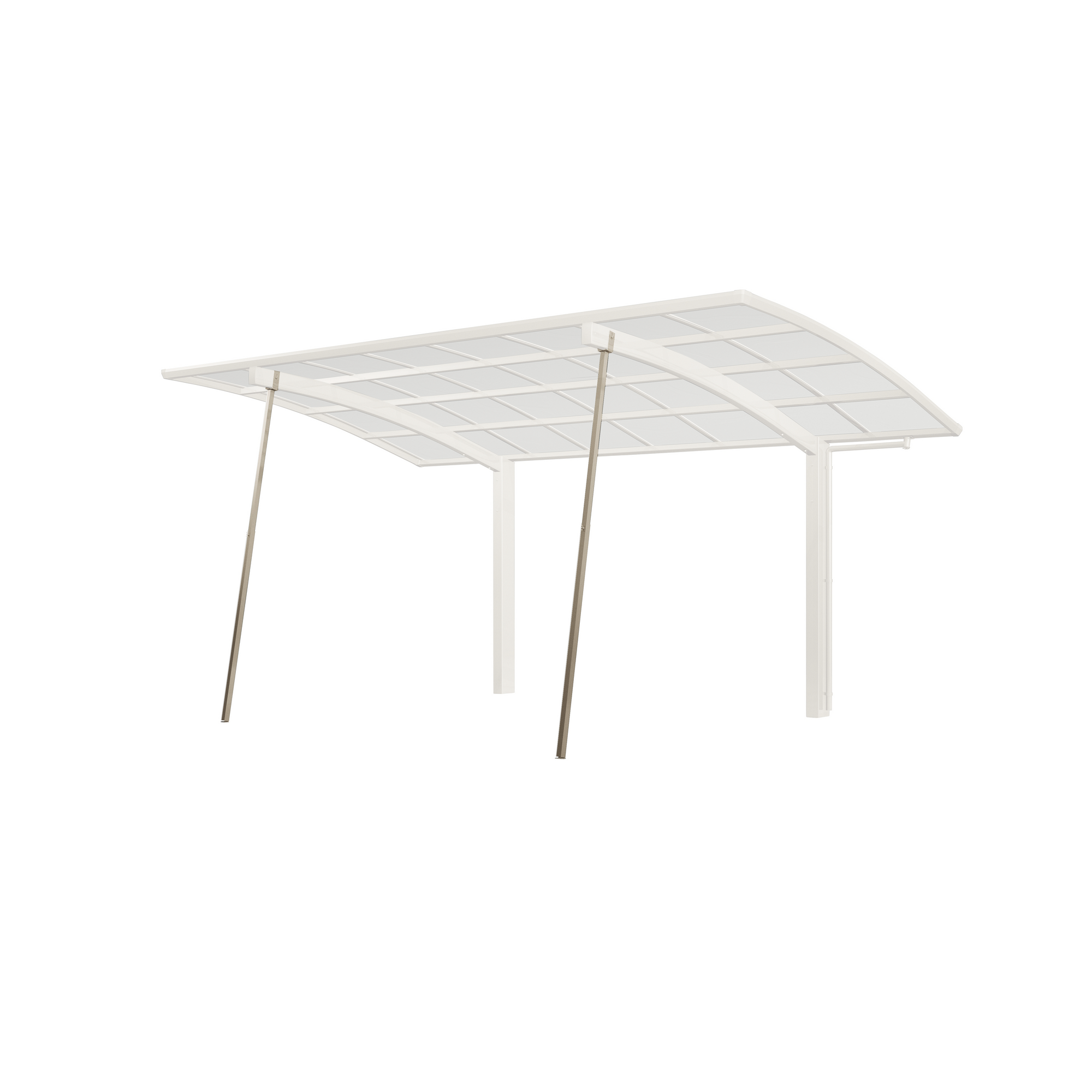 Stützstange für Carports 'SC' edelstahlfarben 35 x 40 x 169 cm