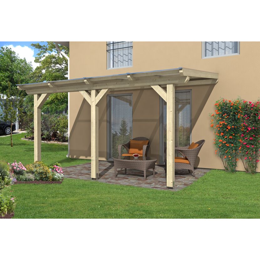 Terrassenüberdachung Andria aus Leimholz