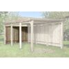 Holz Carport Rückwand